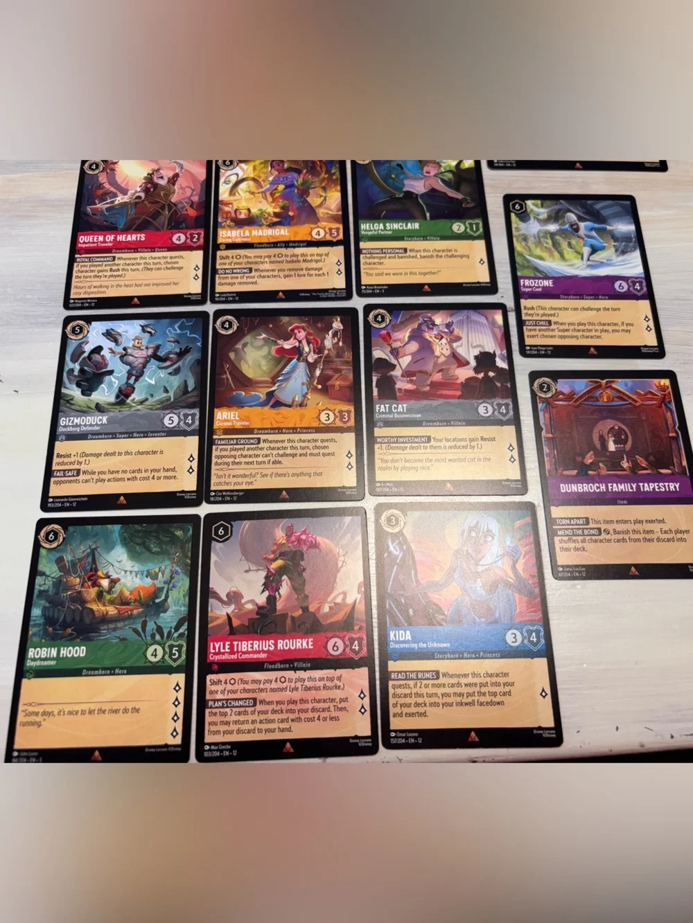 Disney Lorcana Lot TCG 50-pack (Common Uncommon Rare Super Rare Foil) NM